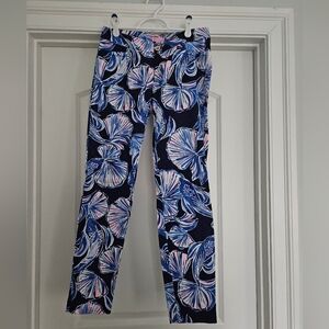 Lilly Pulitzer Blue Shell Kelly Pants